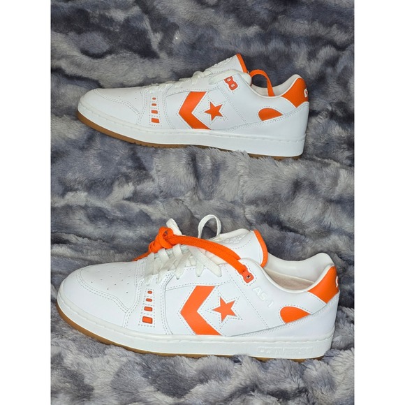 Converse Other - NWOT Converse CONS‎ AS 1 Pro White Orange Leather Sneakers Men 10